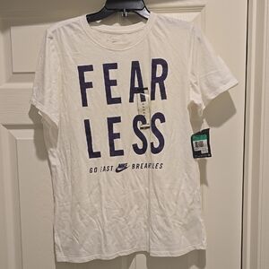 Nike White T-Shirt with Bold Navy Print